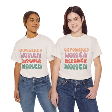 Empowerment Themed Cotton Tee "Empower Women"