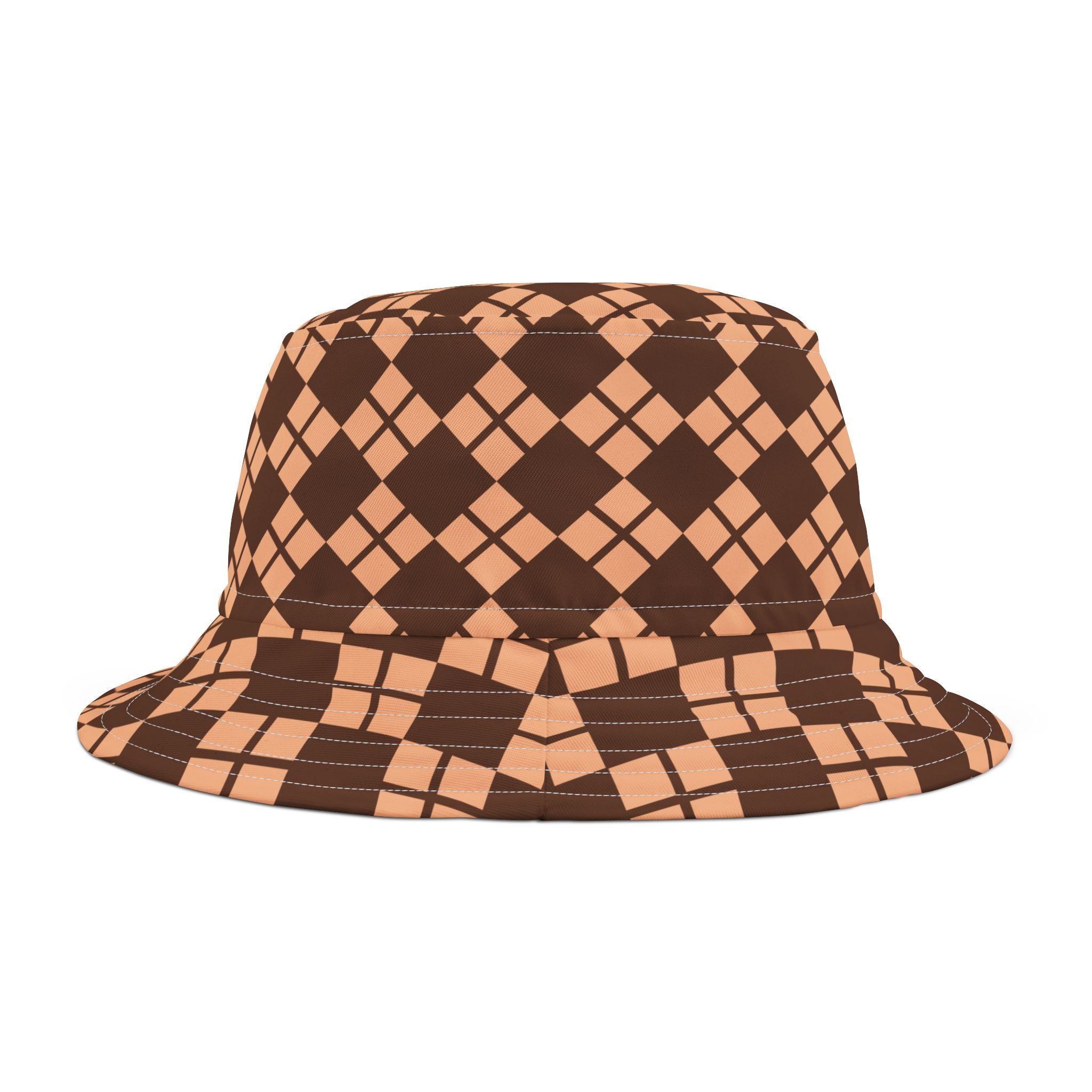 "Vintage Check" Bucket Hat (AOP)