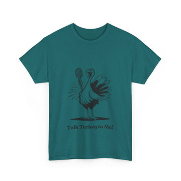 Thanksgiving Themed Cotton Unisex Tee - Talk Turkey to me