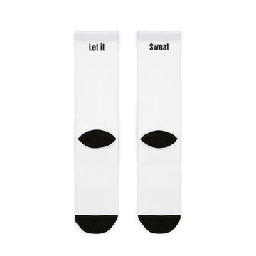 Fitness Theme Sublimation Crew Socks - Sweat