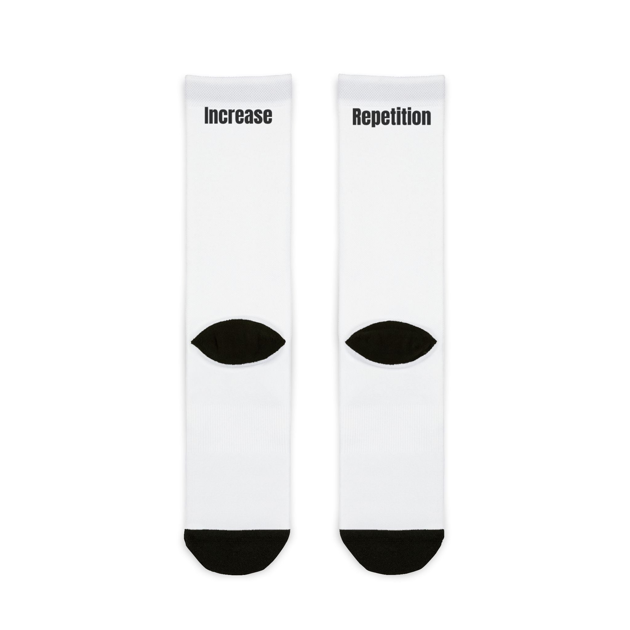 Fitness Theme Sublimation Crew Socks - Repetition