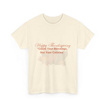 Thanksgiving Themed Cotton Unisex Tee - Count your Blessings