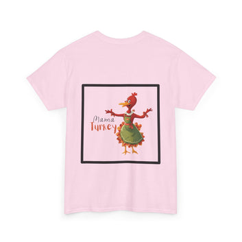 Thanksgiving Themed Cotton Unisex Tee - Mama Turkey