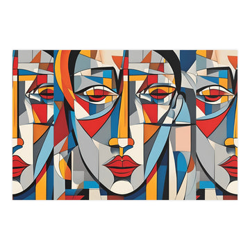 Cubism Art "Ethereal" - Matte Horizontal Poster