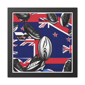 Rugby Theme "Kiwi" - Framed Posters